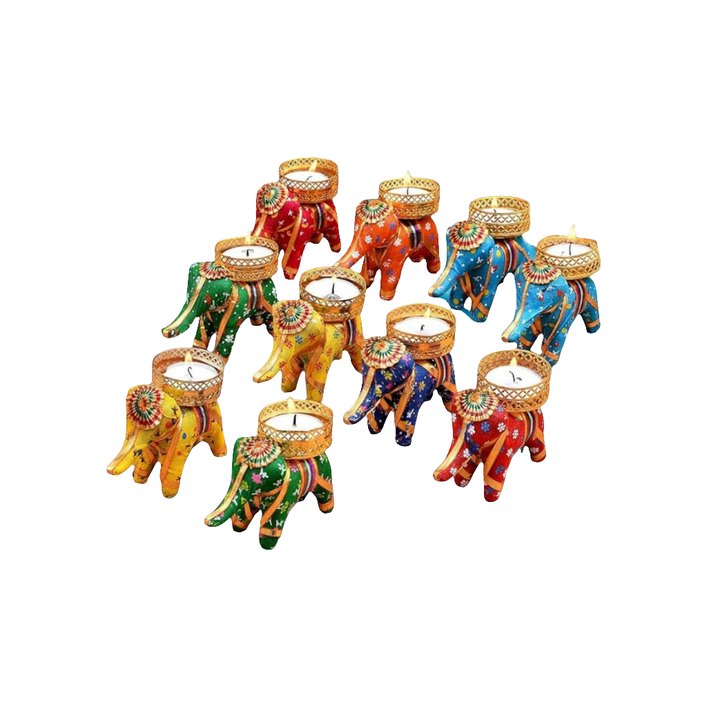 Elephant diya holder 12 pieces set πͺ